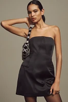 By Anthropologie Strapless Sculpted Mini Dress