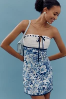 Maeve Strapless Tie-Front Mini Dress