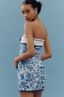 Maeve Strapless Tie-Front Mini Dress