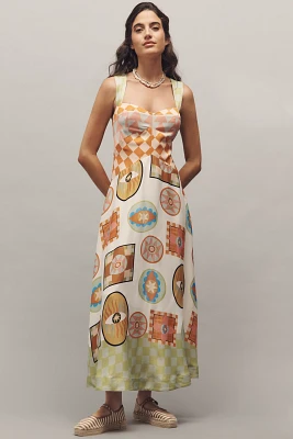 The Meredith Walker Jocelyn Sleeveless Slip Midi Dress by Maeve