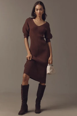 Mare Scoop-Neck Knit Midi Dress