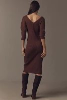 Mare Scoop-Neck Knit Midi Dress