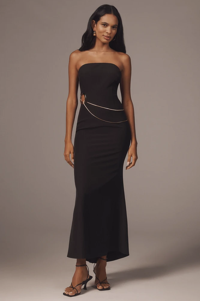 Mare Strapless Hardware Maxi Dress