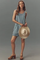 Pilcro Scoop-Neck Denim Shift Mini Dress