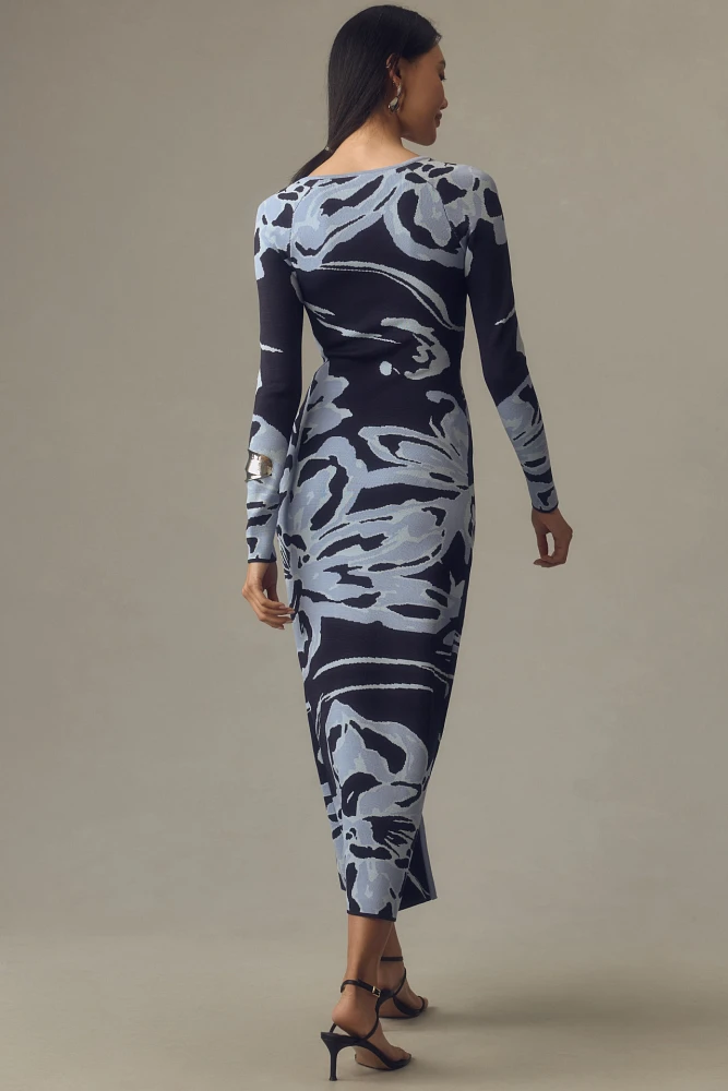 Significant Other Atlas Long-Sleeve Cutout Midi Dress