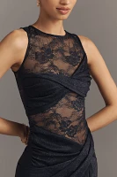 Significant Other Nida Sleeveless Sheer Lace Maxi Dress