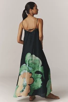 Significant Other Edith Linen Blend Maxi Dress