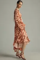 Acler Auroa Twist-Front Midi Dress
