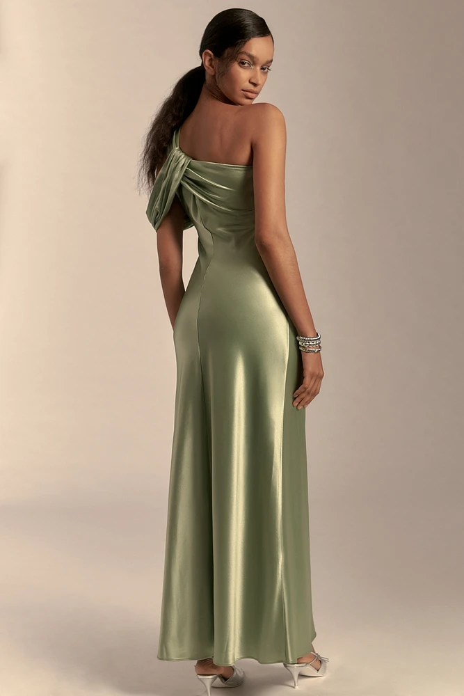 Acler Hilder One-Shoulder Column Maxi Dress