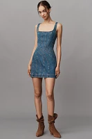 Acler Renhold Sleeveless Seamed Denim Mini Dress