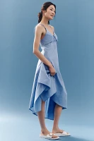 En Saison Lilith Handkerchief-Hem Midi Dress