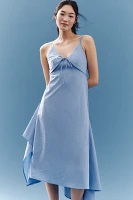 En Saison Lilith Handkerchief-Hem Midi Dress