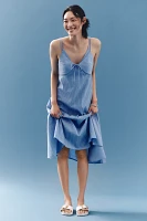 En Saison Lilith Handkerchief-Hem Midi Dress