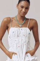 En Saison Nellie Sleeveless Smocked Midi Dress