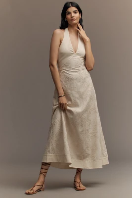 En Saison Ellis Cotton Linen Halter Dress