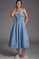 En Saison Amelie Smocked Midi Dress