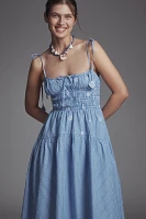 En Saison Amelie Smocked Midi Dress