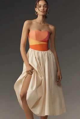 CeliaB Strapless Midi Dress