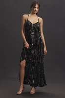 Farm Rio V-Neck Sequin Slip Dress