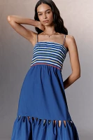 Farm Rio Tiered Cotton Midi Dress