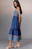 Farm Rio Tiered Cotton Midi Dress