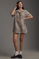 Maeve Short-Sleeve Crew-Neck Swing Mini Dress