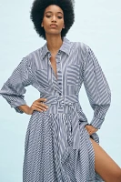 Hunter Bell Randolph Long-Sleeve Midi Shirt Dress