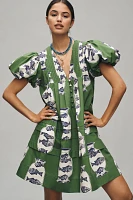 Hunter Bell Wilkes Puff-Sleeve Babydoll Dress