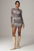 BEC + BRIDGE Malaya Long-Sleeve Mesh Mini Dress