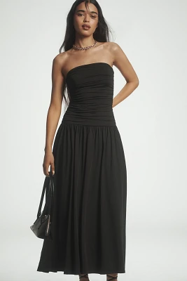 NIA Santal Strapless Midi Dress