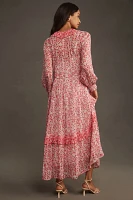 The Marais Printed Chiffon Maxi Dress