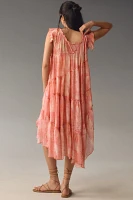 By Anthropologie Asymmetric Hanky Tunic Midi Dress