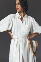 The Irene Linen Shirt Dress by Maeve