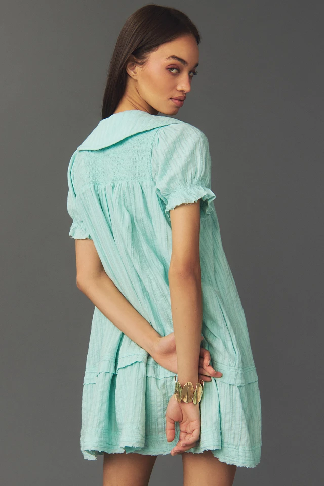 Pilcro The Findley Puff-Sleeve Collared Mini Dress by Pilcro at MarketFair  Shoppes in Princeton, NJ
