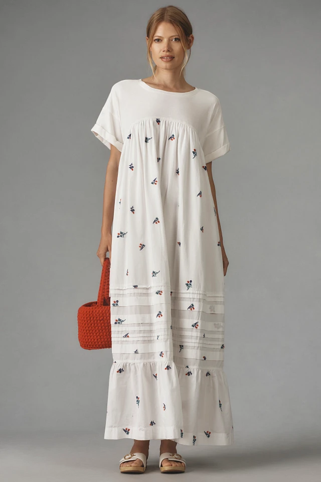 Pilcro Short-Sleeve T-Shirt Midi Dress | The Summit