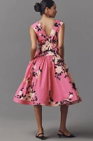 Hope for Flowers by Tracy Reese Sleeveless Plunge-Neck Midi Dress