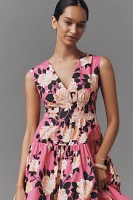 Hope for Flowers by Tracy Reese Sleeveless Plunge-Neck Midi Dress