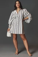 Plenty by Tracy Reese Long-Sleeve Ruched Mini Dress