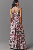 Plenty by Tracy Reese Sleeveless Ruffled V-Neck A-Line Maxi Dress
