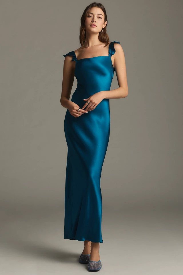 anthropologie evening dresses Wool Blend Traditional Cheongsam Chinese Evening Dress with Bolero Jac –  IDREAMMART main image 0