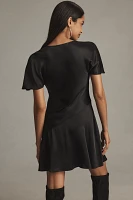 By Anthropologie Short-Sleeve V-Neck Mini Dress