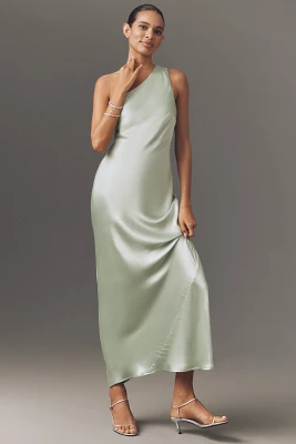 By Anthropologie One-Shoulder Slim Maxi Dress