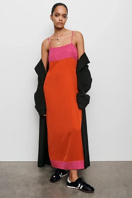 By Anthropologie Colorblock Column Midi Dress