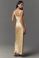 By Anthropologie Sleeveless V-Neck Midi Slip Dress