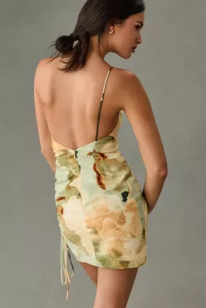 Ronny Kobo One-Shoulder Jacquard Dress