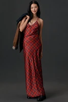 Ronny Kobo V-Neck Maxi Slip Dress