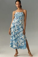 Walter Baker Sleeveless Ruffled Midi Dress