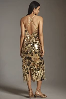 Walter Baker Adriana Sequin Midi Dress