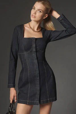 SOVERE Dusk Denim Mini Dress