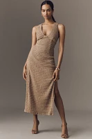 SOVERE Linea Sleeveless V-Neck Maxi Dress